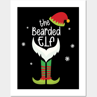 Matching Christmas Pajama The Bearded Elf Family Posters and Art